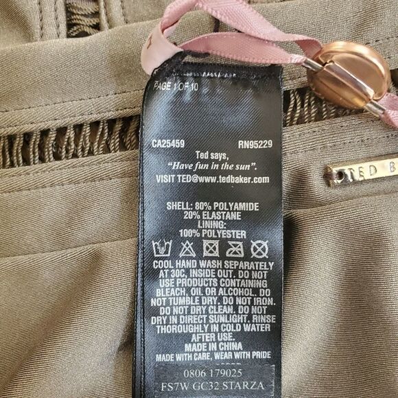 Ted Baker London Plunge One Piece Swimsuit - NEW - Picture 14 of 15